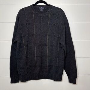 Dockers' 100% Cotton men's crew neck dark grey sweater size XL